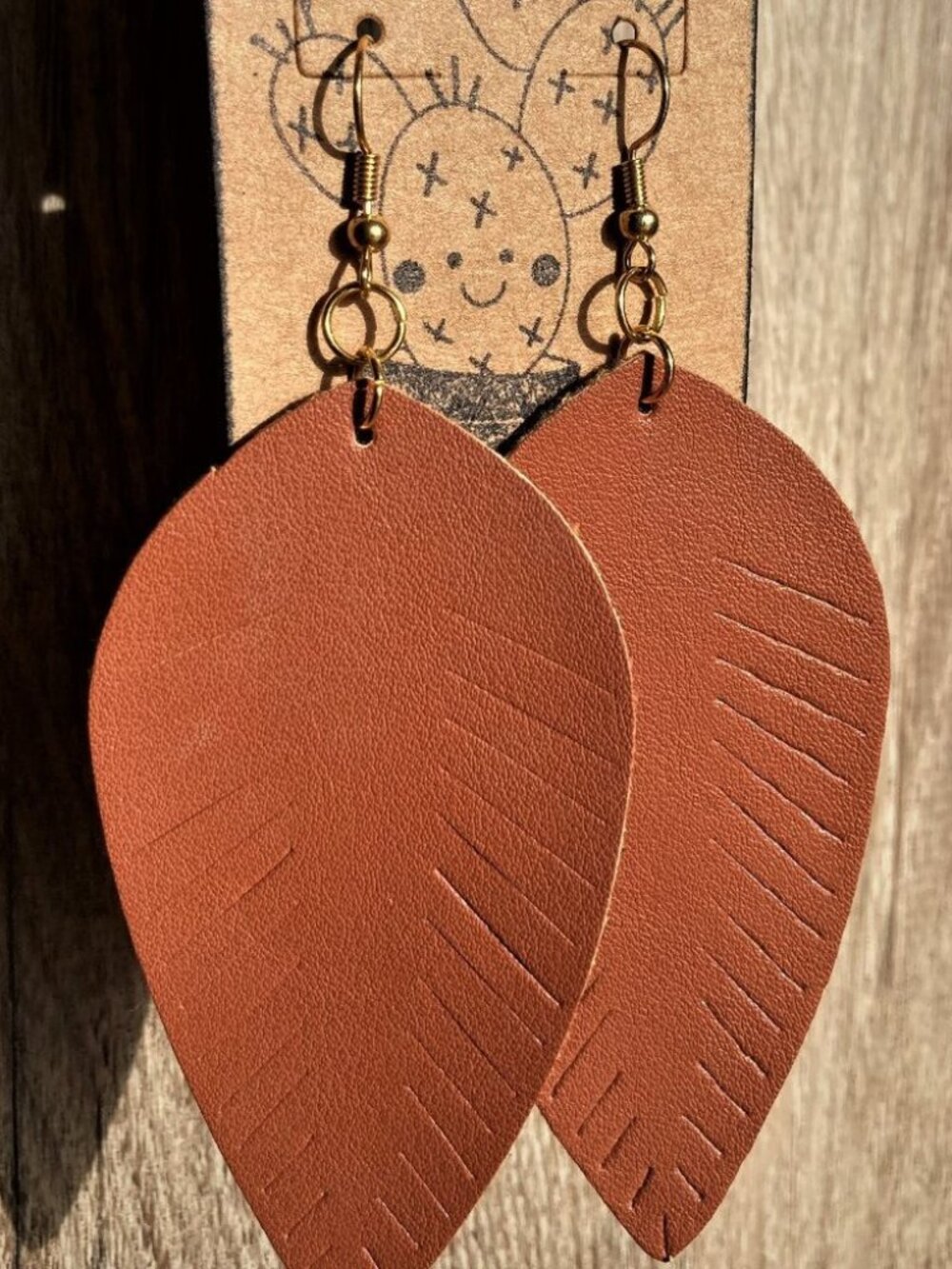 Handmade Feather Earrings - Picture 1 of 1